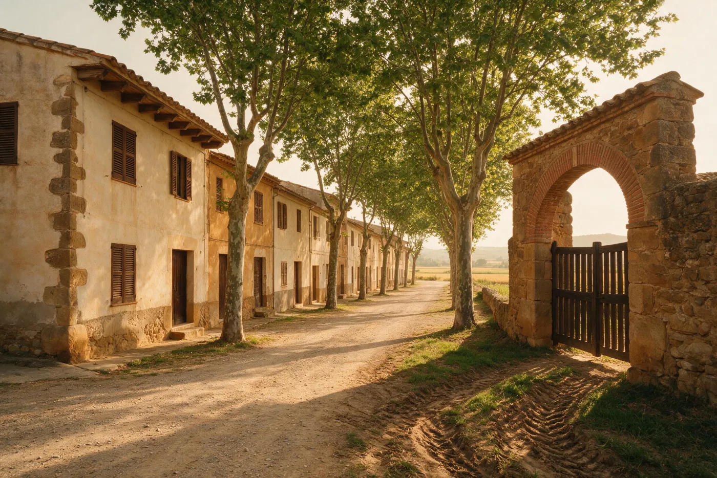 Arquitectura característica de Cornellà del Terri, al Pla de l’Estany