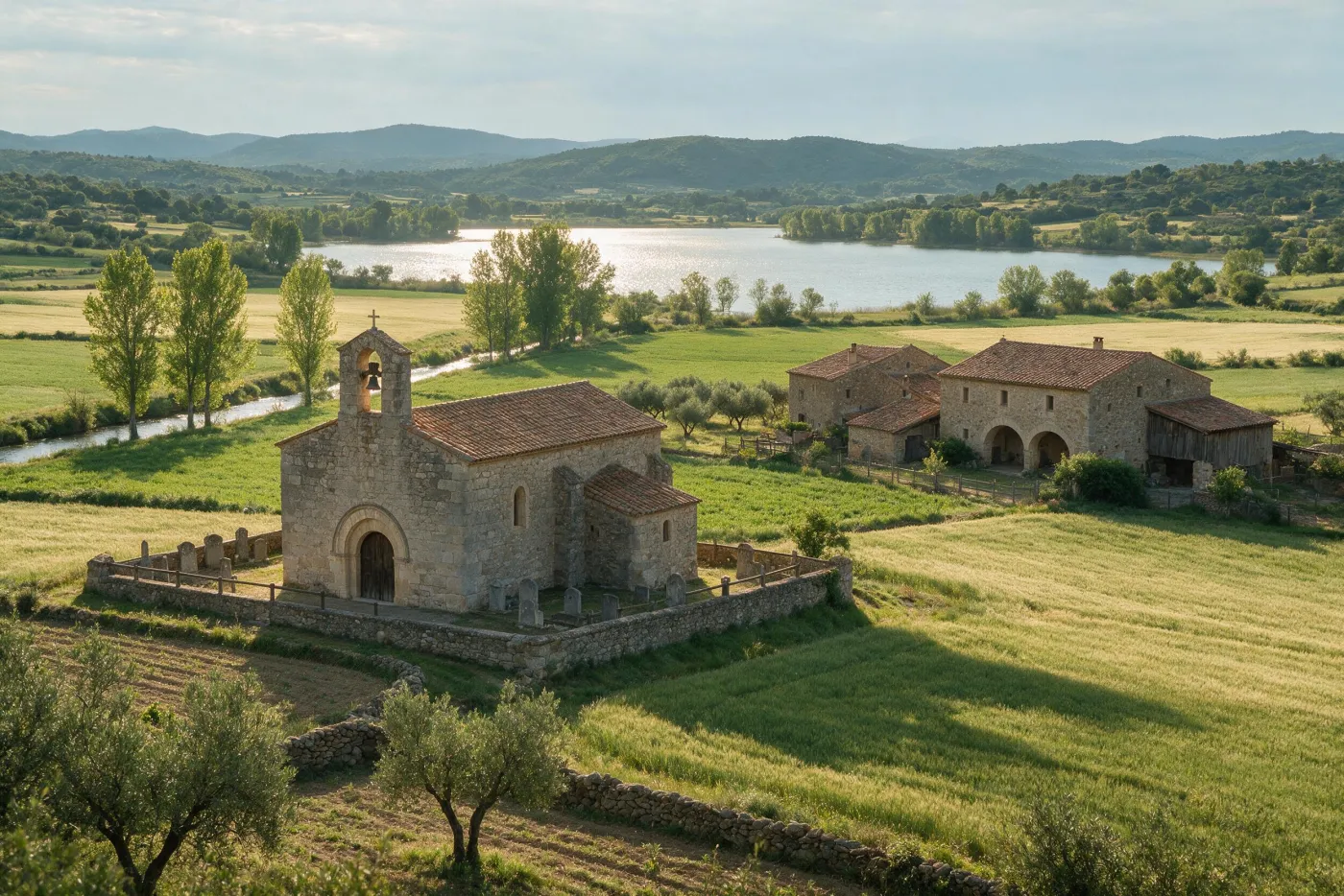 Arquitectura característica de Porqueres, al Pla de l’Estany