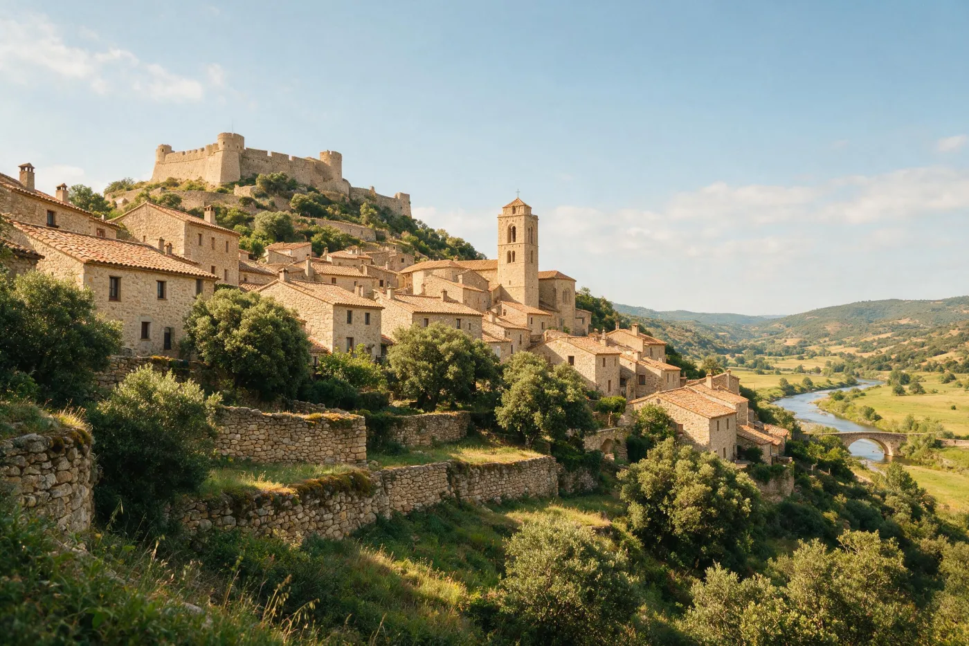 Arquitectura característica de Sant Julià de Ramis, al Gironès