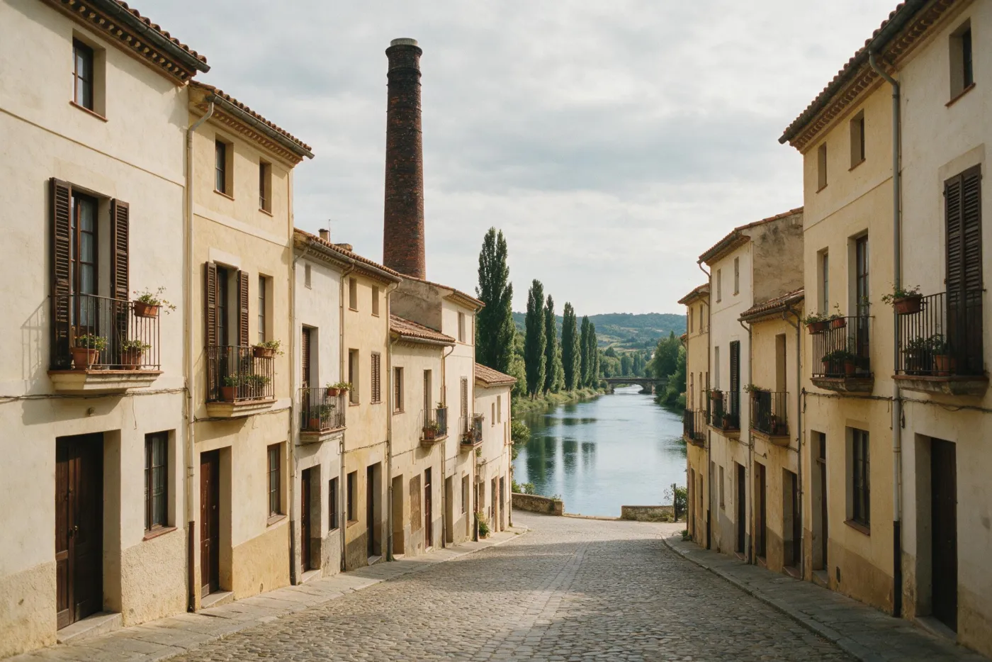 Arquitectura característica de Sarrià de Ter, al Gironès